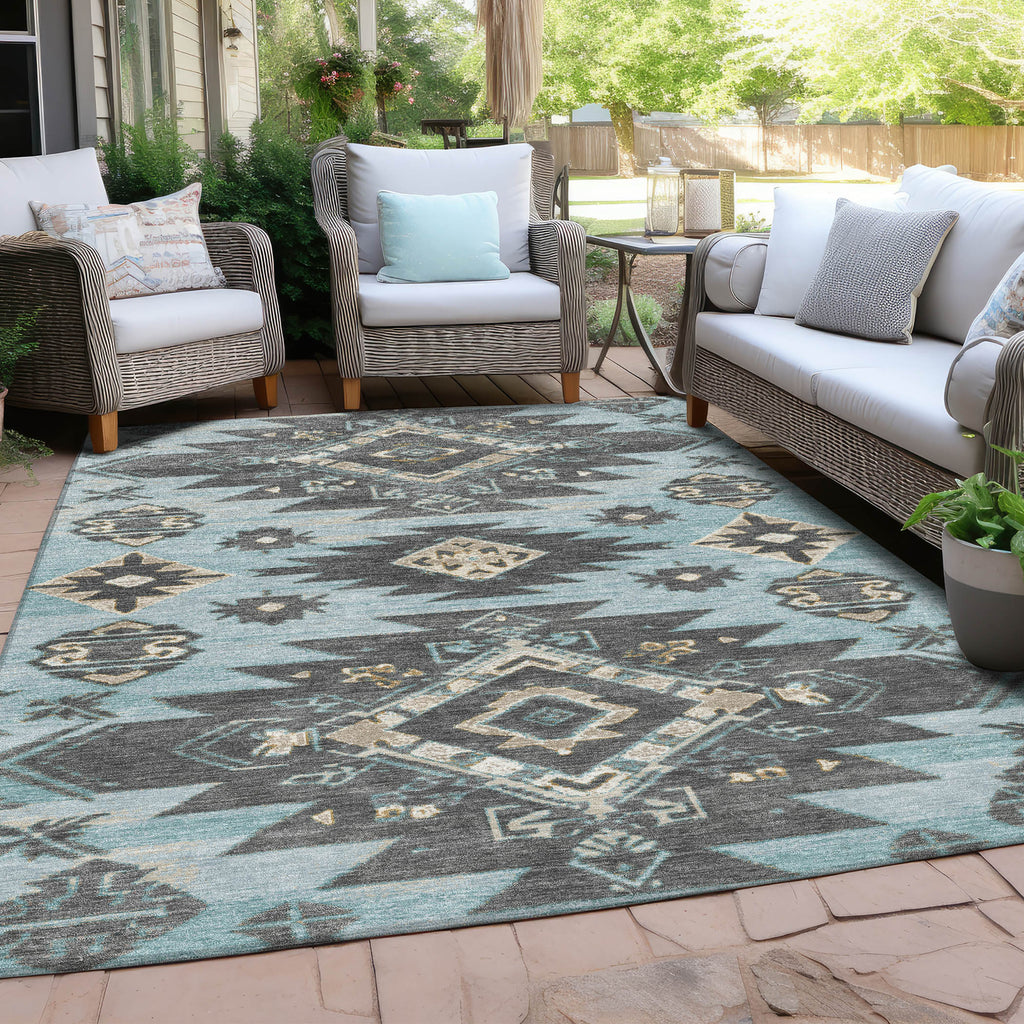 addison chantille acn1945 teal rug