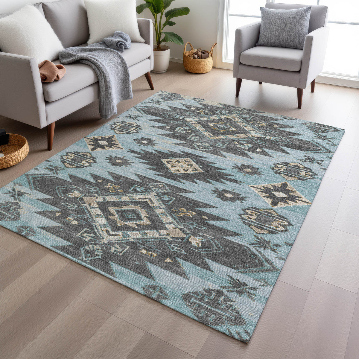addison chantille acn1945 teal rug