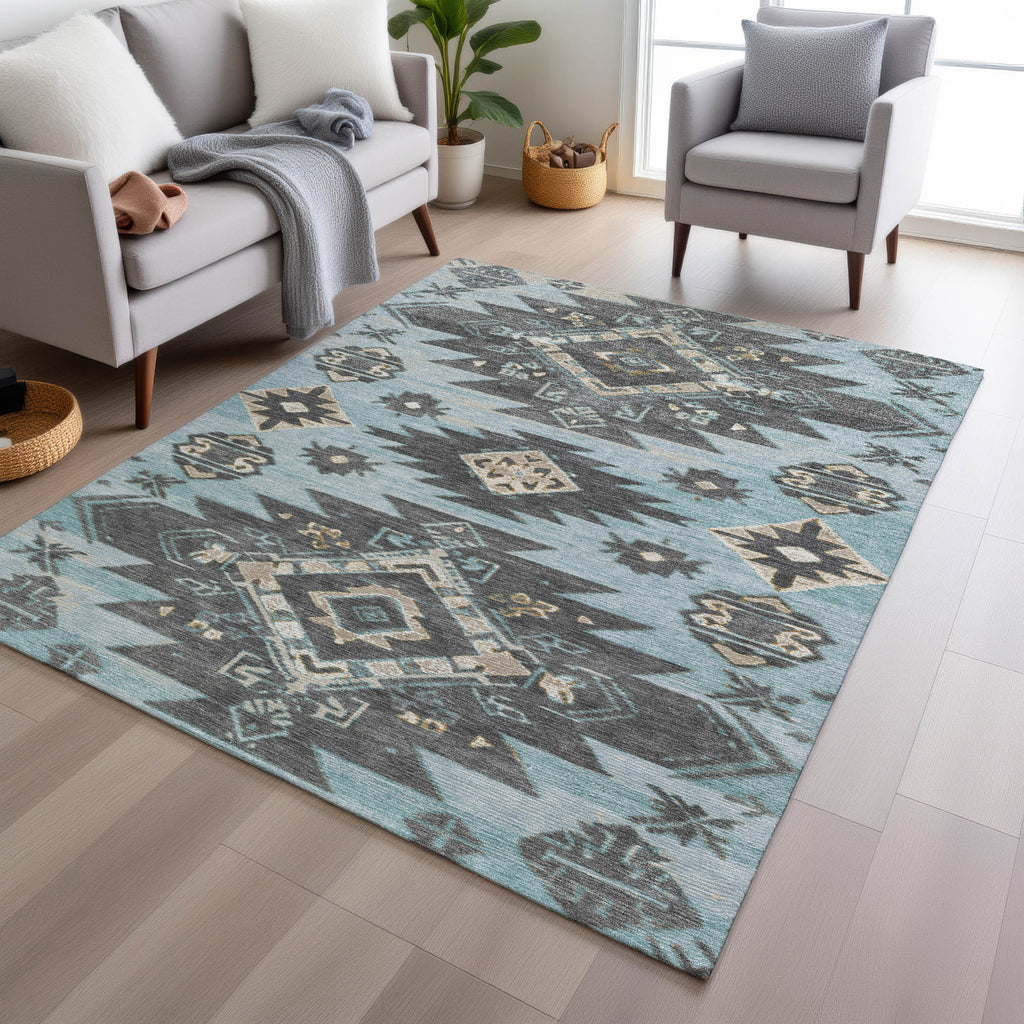 addison chantille acn1945 teal rug