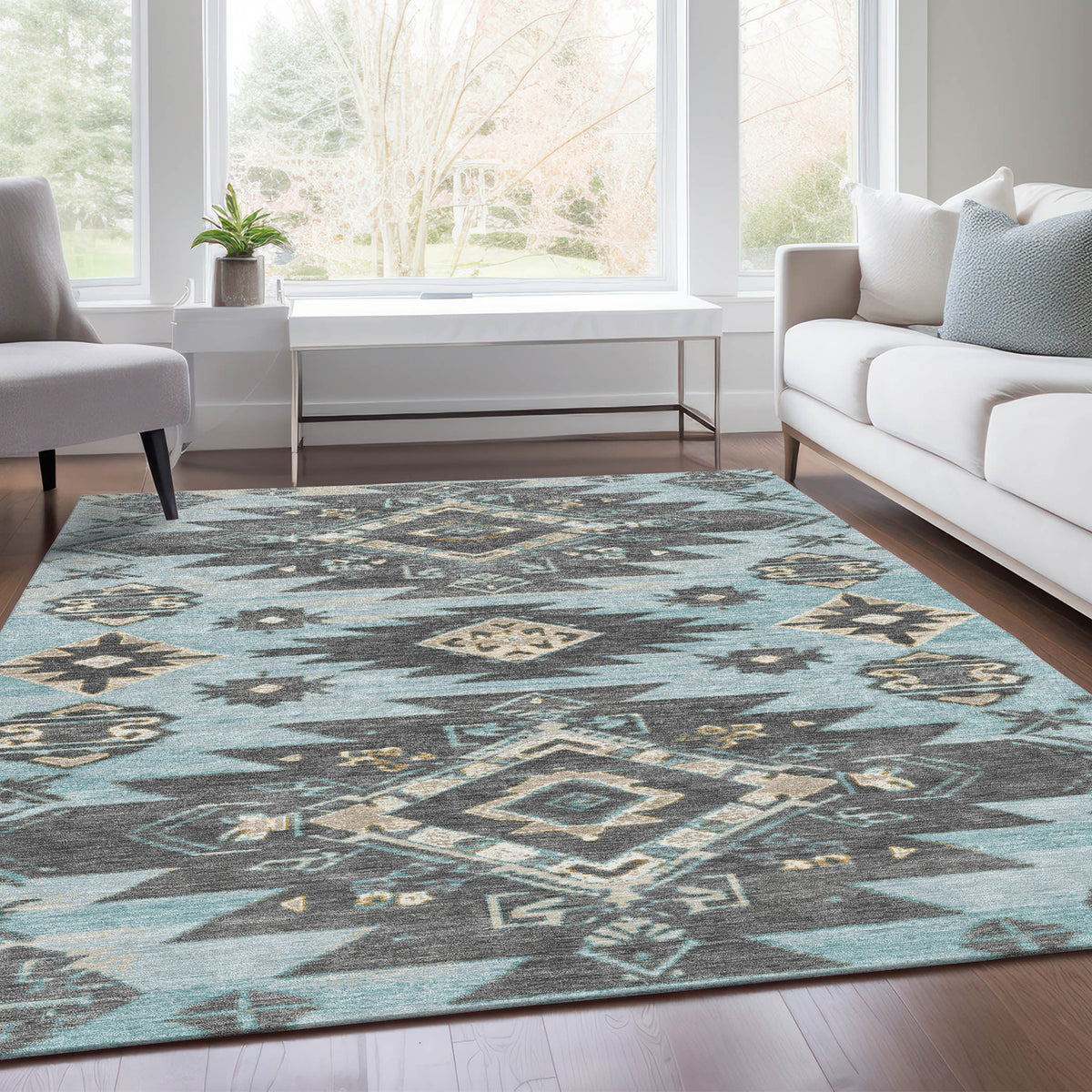 addison chantille acn1945 teal rug