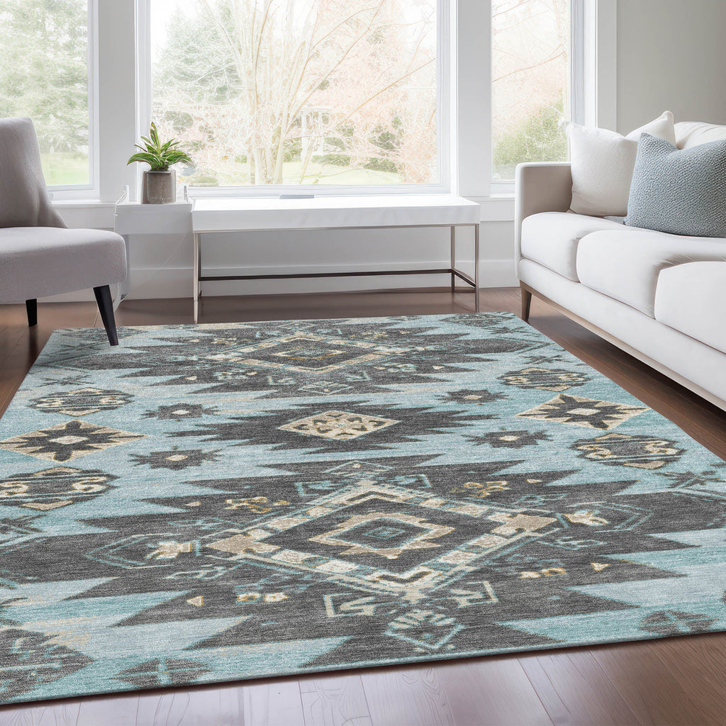 addison chantille acn1945 teal rug