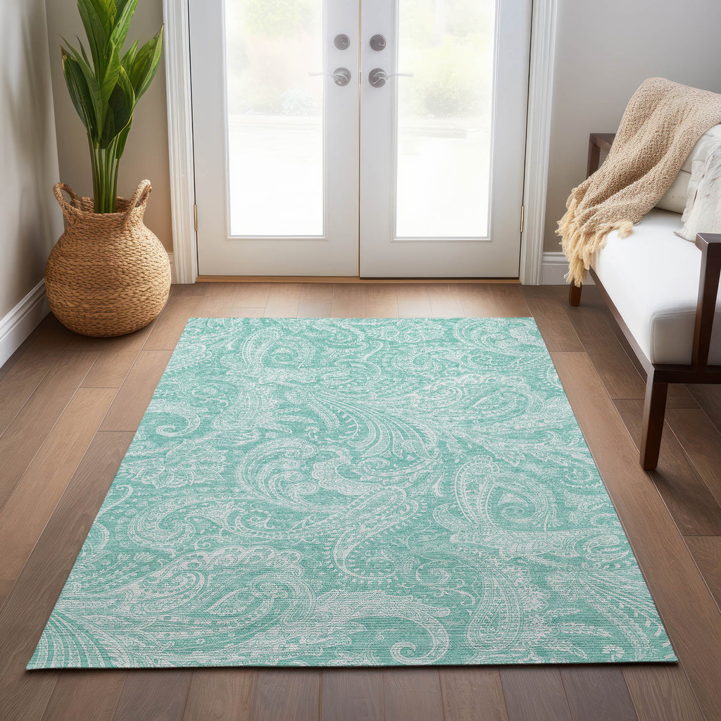 addison chantille acn654 teal rug
