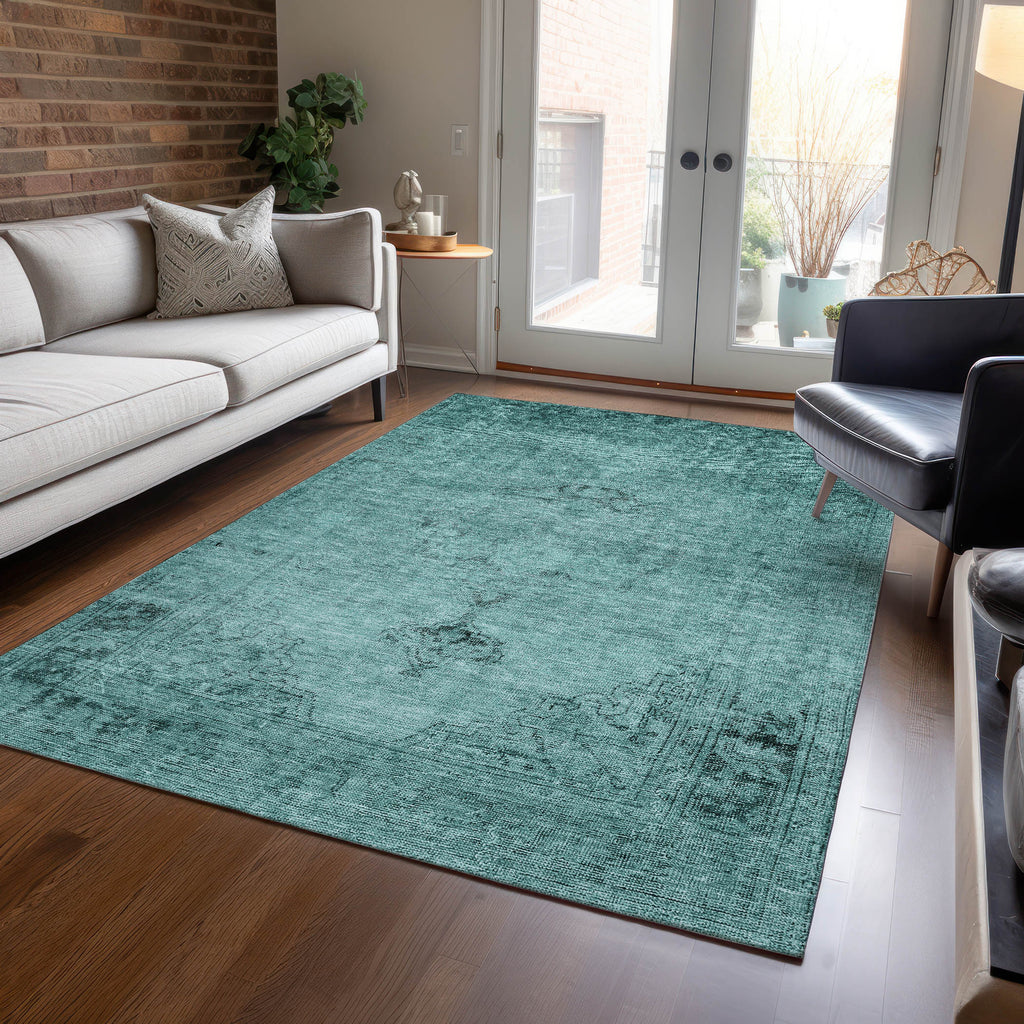 addison chantille acn658 teal rug