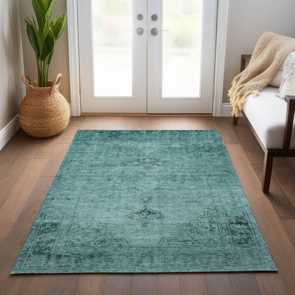 addison chantille acn658 teal rug