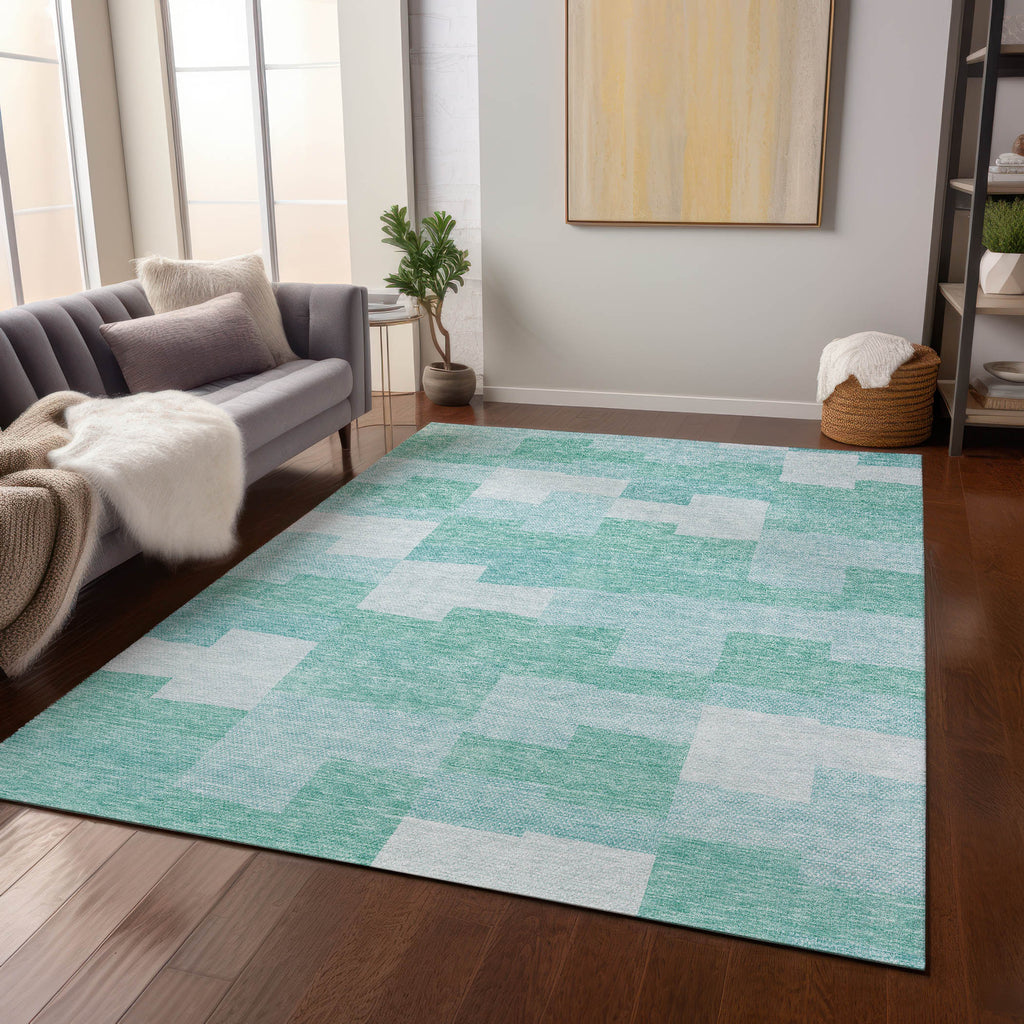 addison chantille acn659 teal rug