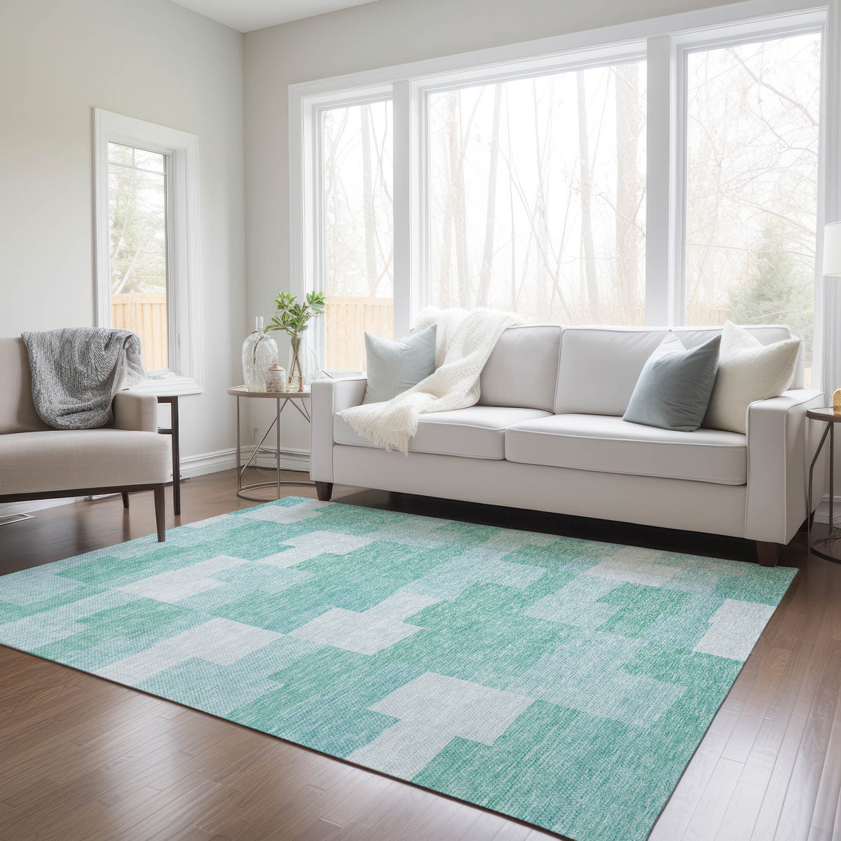 addison chantille acn659 teal rug