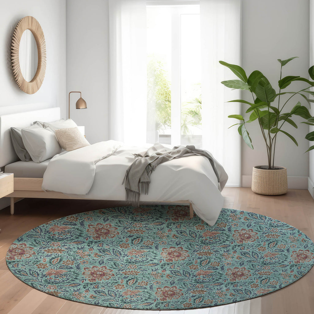 addison chantille acn660 teal rug