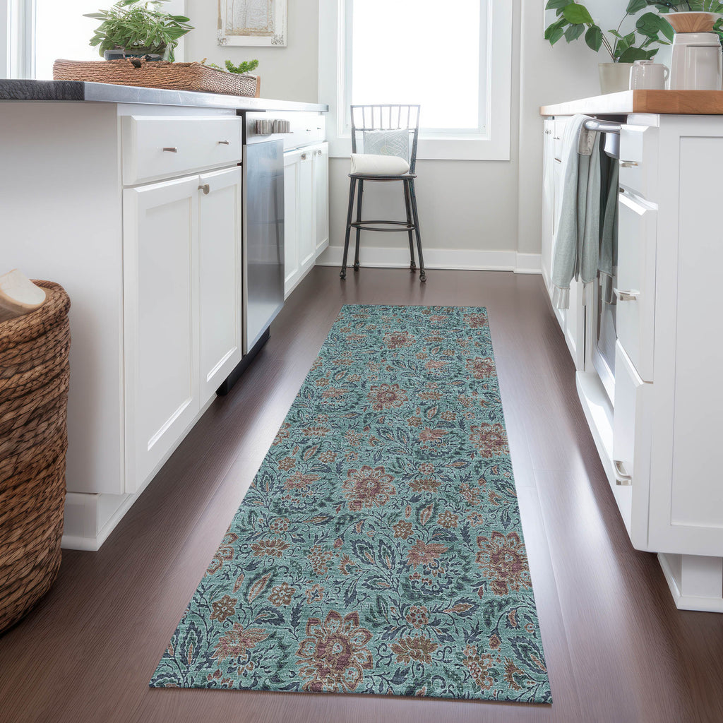 addison chantille acn660 teal rug