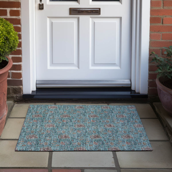 addison chantille acn660 teal rug
