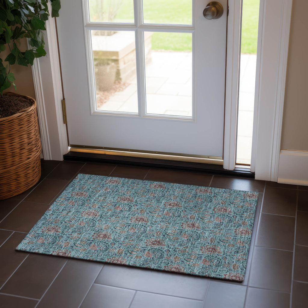 addison chantille acn660 teal rug