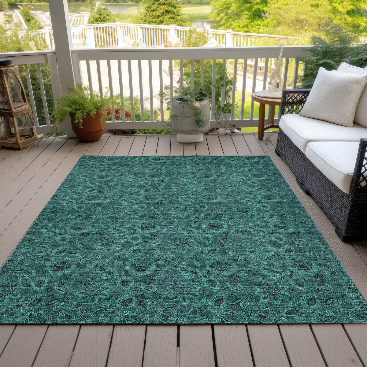addison chantille acn661 teal rug