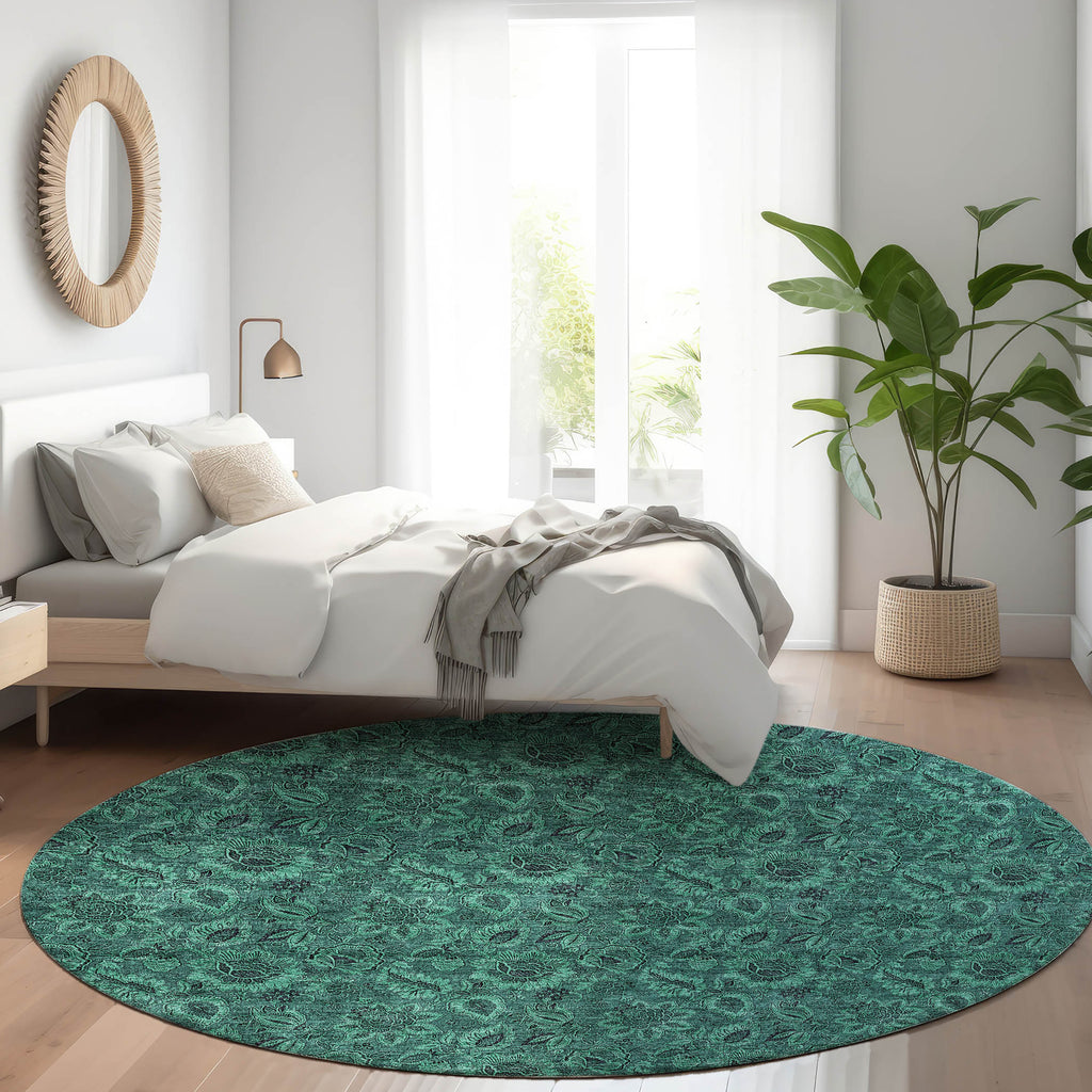 addison chantille acn661 teal rug