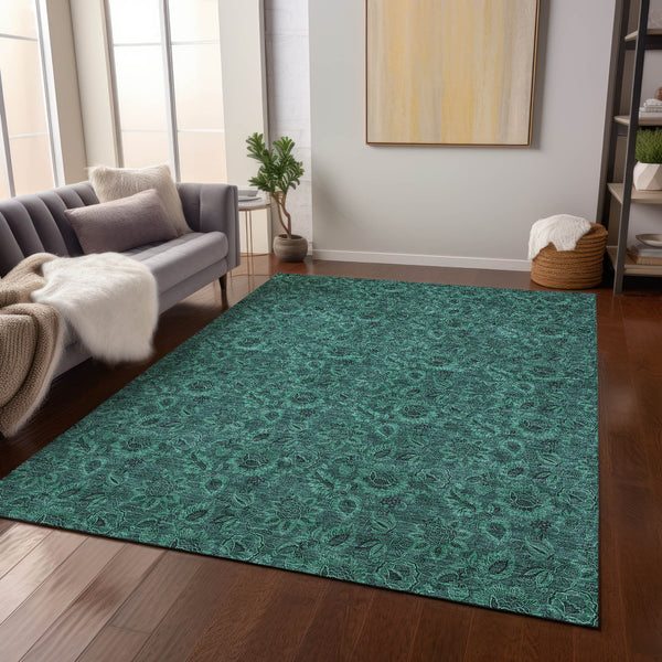 addison chantille acn661 teal rug