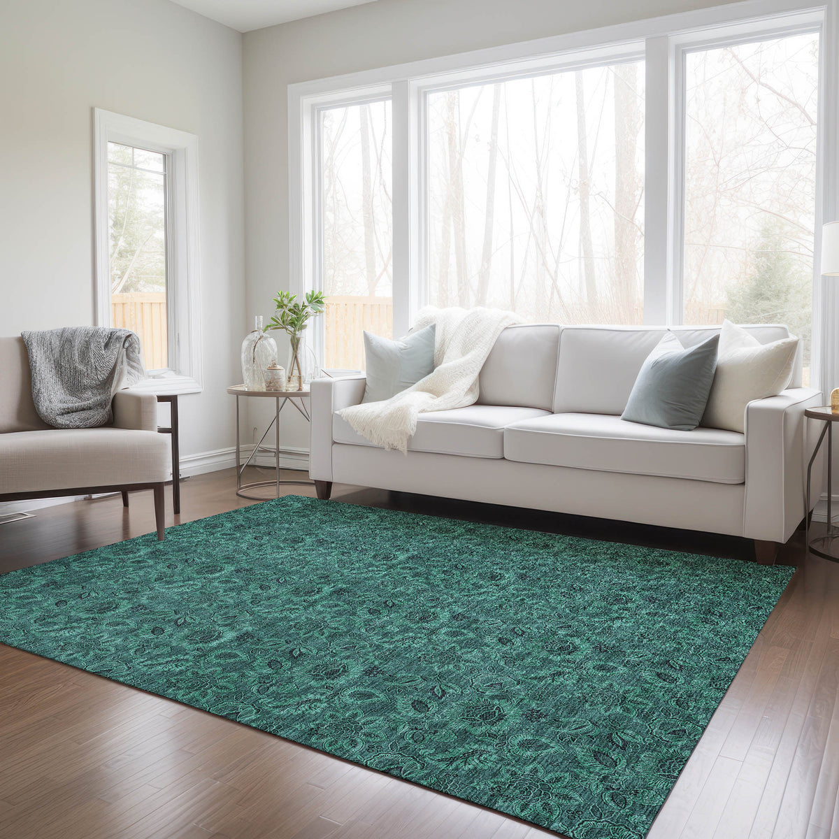 addison chantille acn661 teal rug
