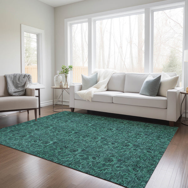 addison chantille acn661 teal rug