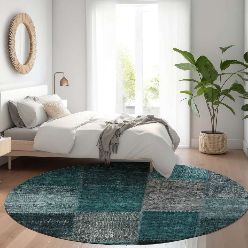 addison chantille acn663 teal rug