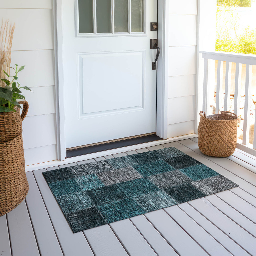 addison chantille acn663 teal rug