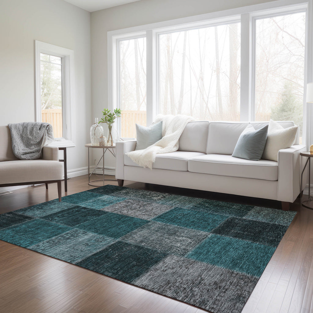 addison chantille acn663 teal rug