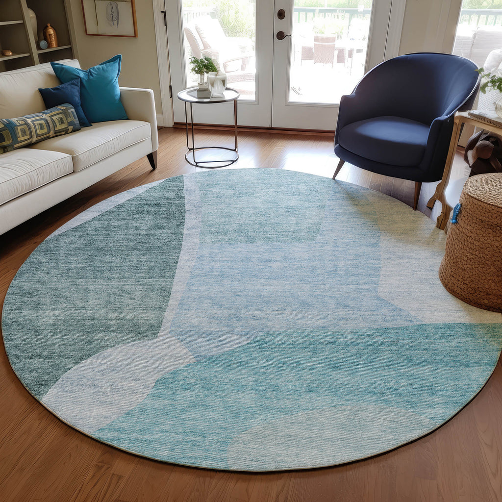 addison chantille acn665 teal rug