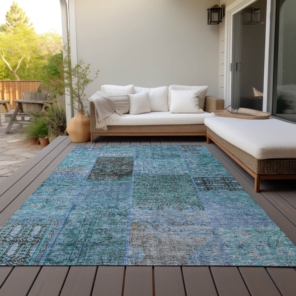 addison chantille acn669 teal rug