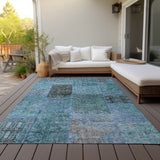 addison chantille acn669 teal rug