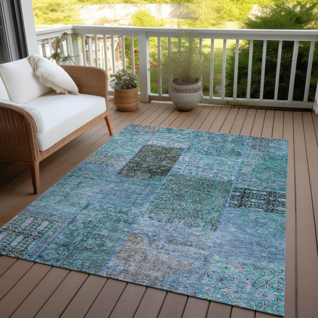 addison chantille acn669 teal rug