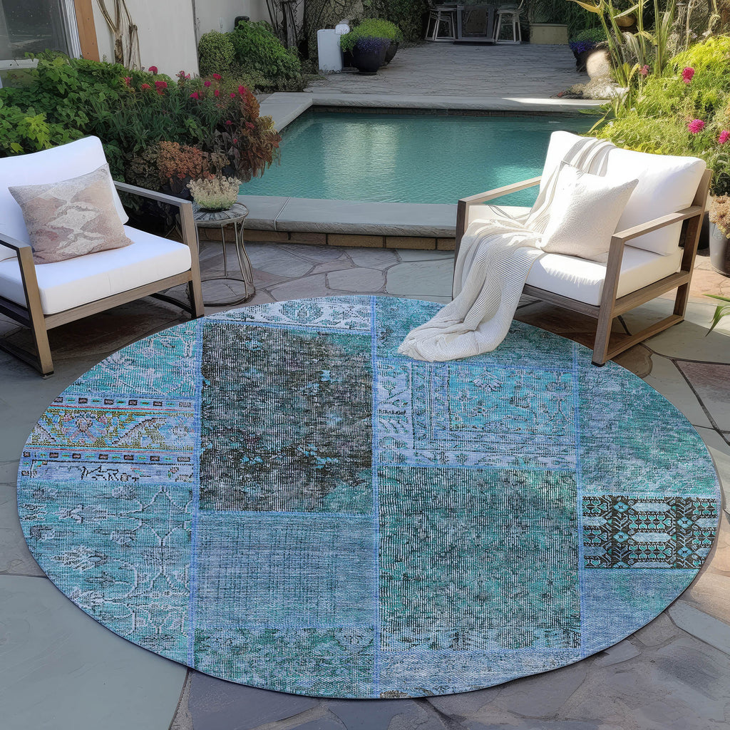 addison chantille acn669 teal rug