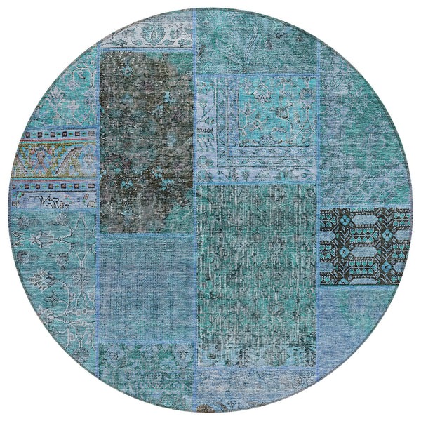 addison chantille acn669 teal rug