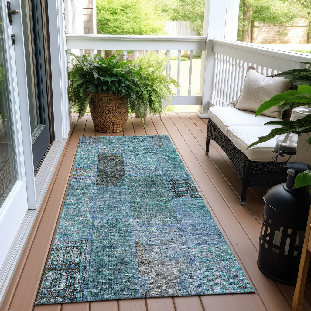 addison chantille acn669 teal rug