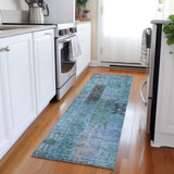 addison chantille acn669 teal rug