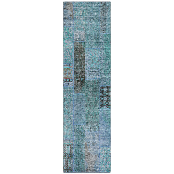addison chantille acn669 teal rug