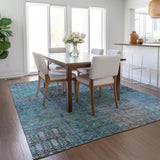 addison chantille acn669 teal rug