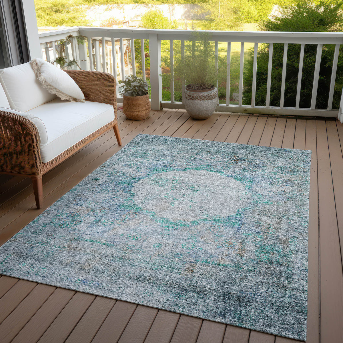 addison chantille acn675 teal rug