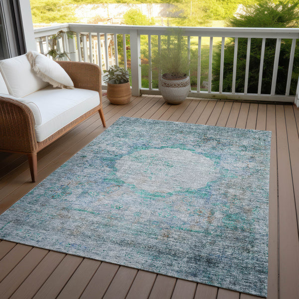 addison chantille acn675 teal rug