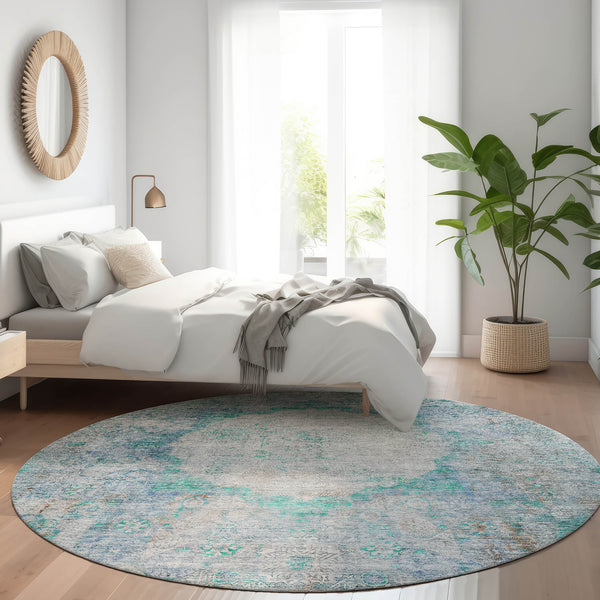 addison chantille acn675 teal rug