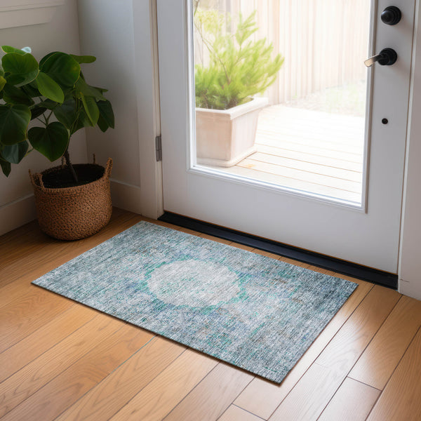 addison chantille acn675 teal rug