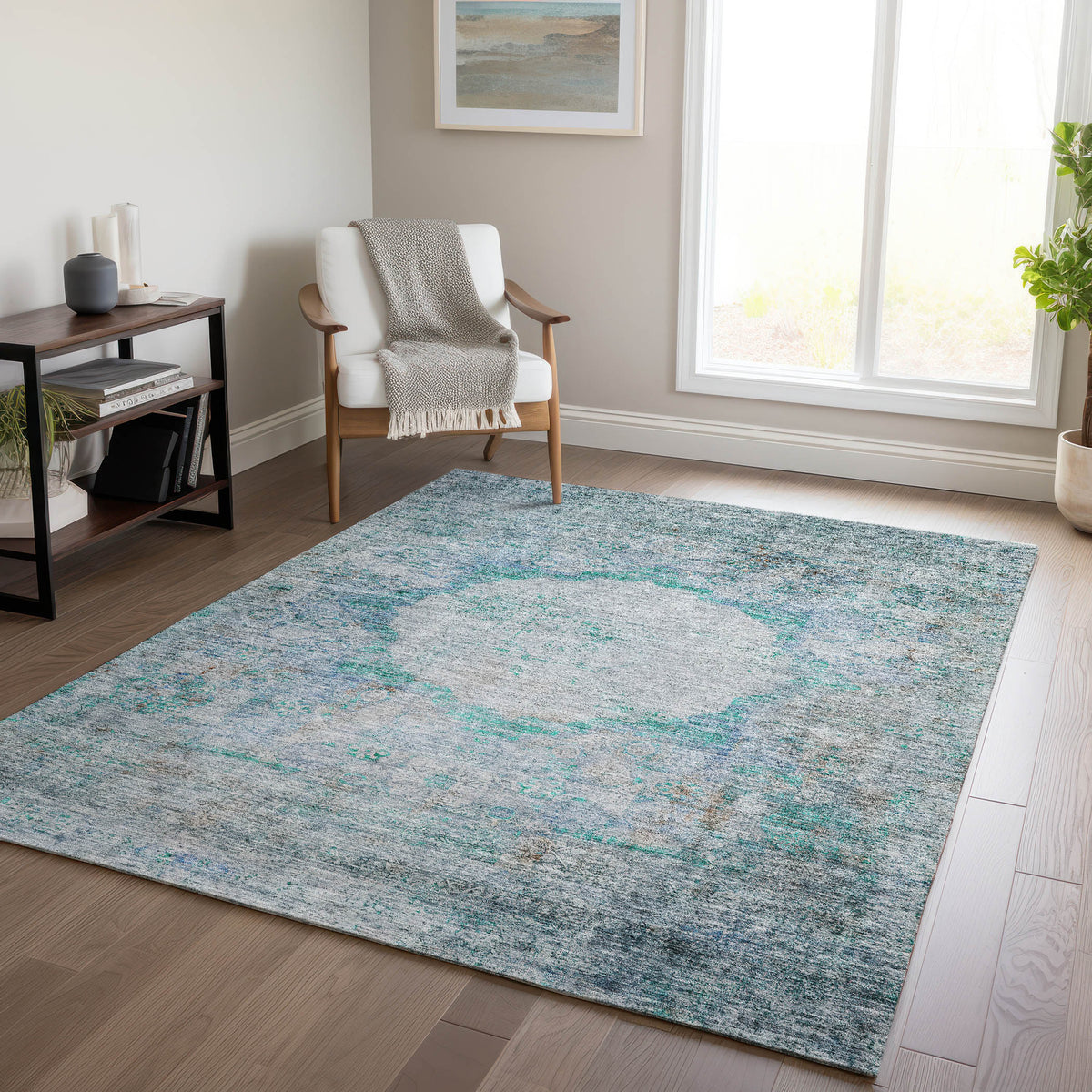 addison chantille acn675 teal rug