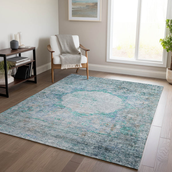 addison chantille acn675 teal rug