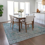 addison chantille acn675 teal rug