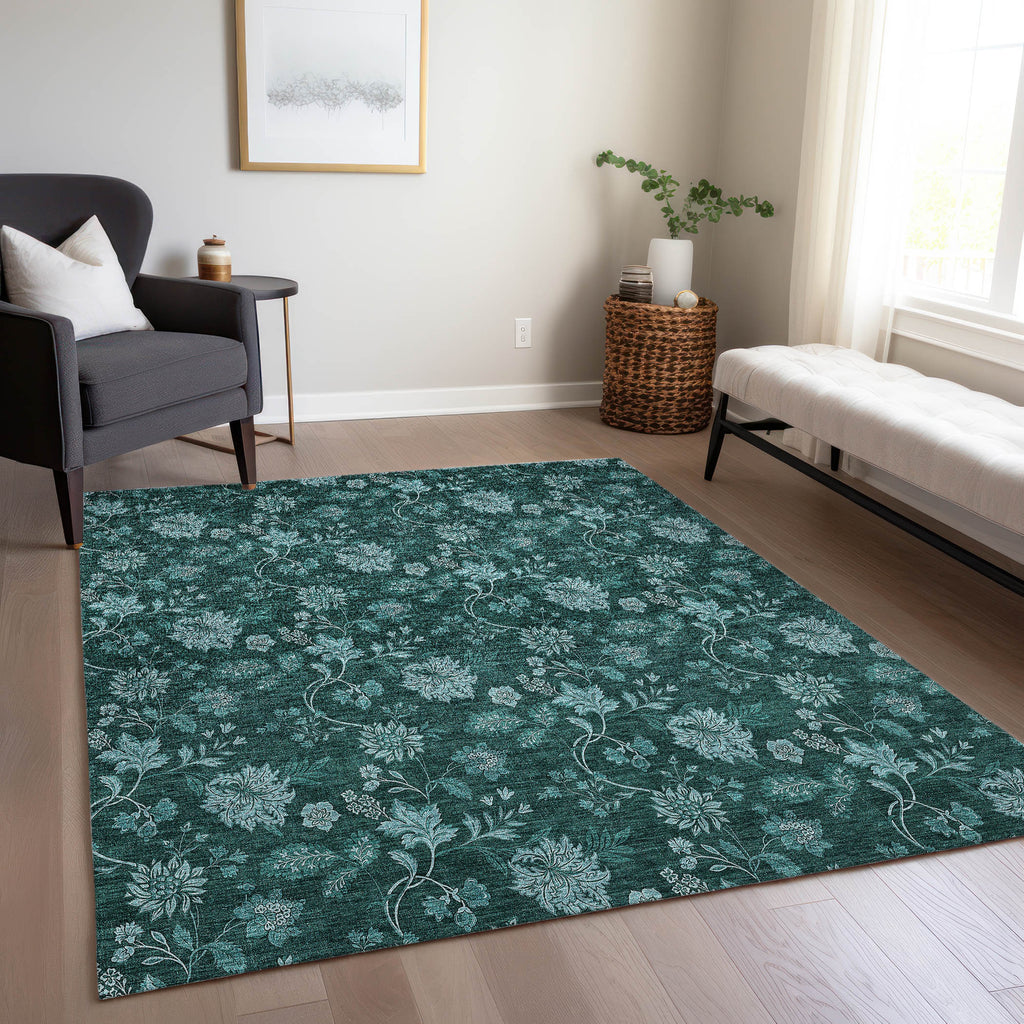 addison chantille acn680 teal rug