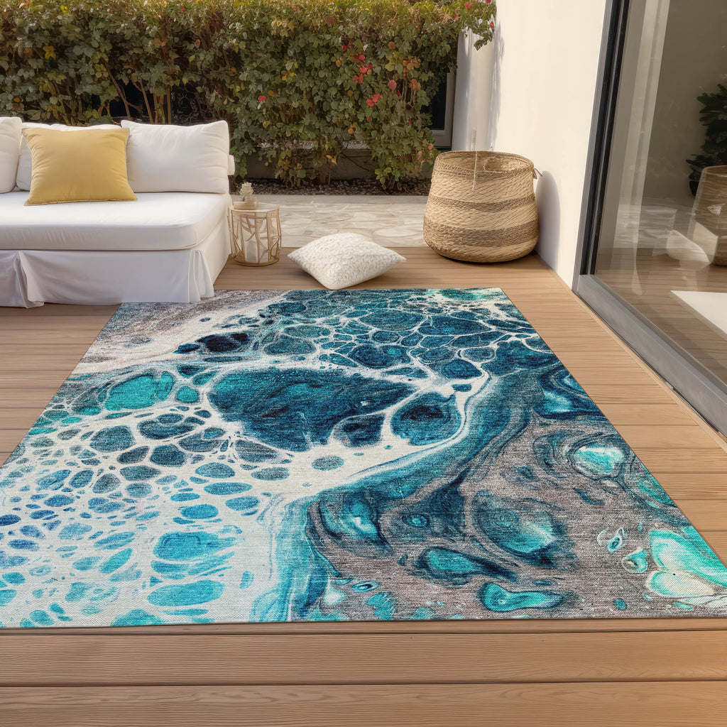 addison chantille acn682 teal rug