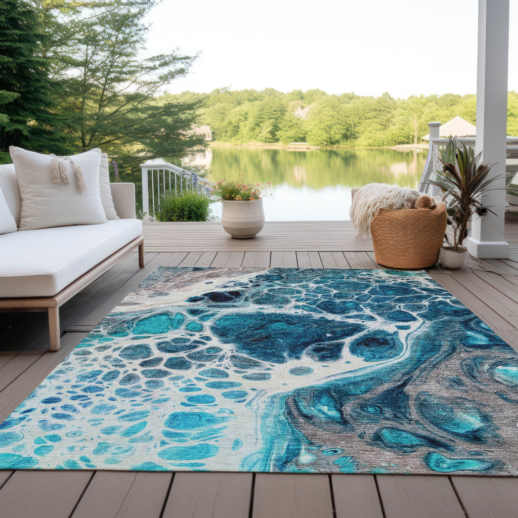addison chantille acn682 teal rug