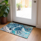 addison chantille acn682 teal rug