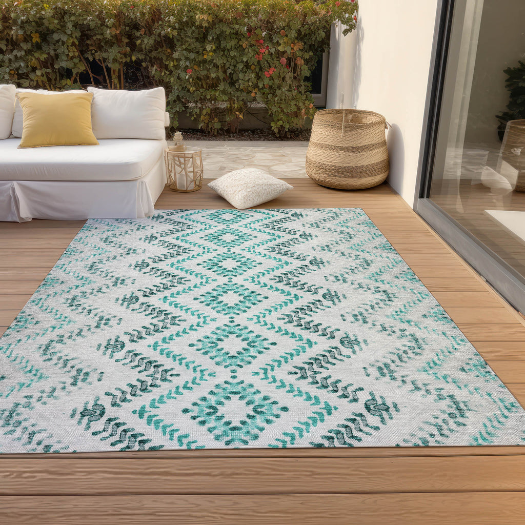 addison chantille acn684 teal rug