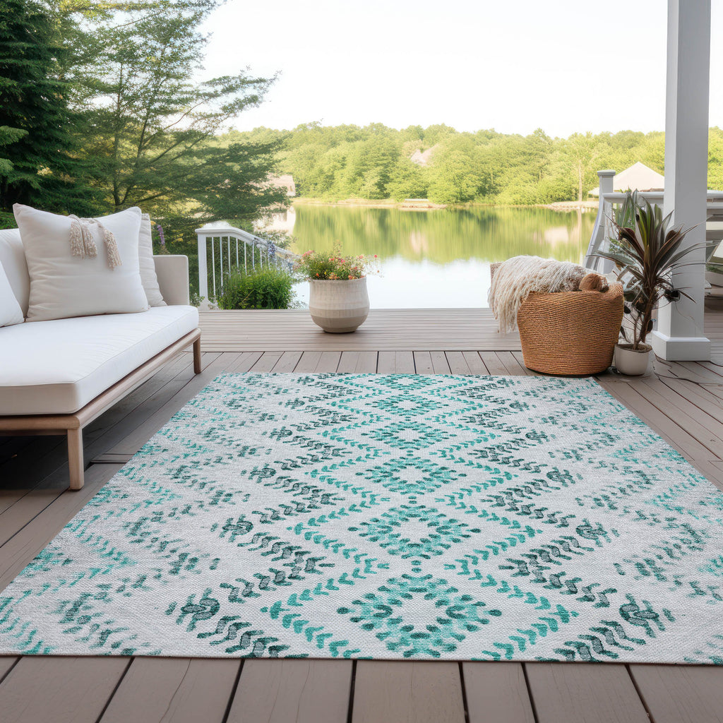 addison chantille acn684 teal rug