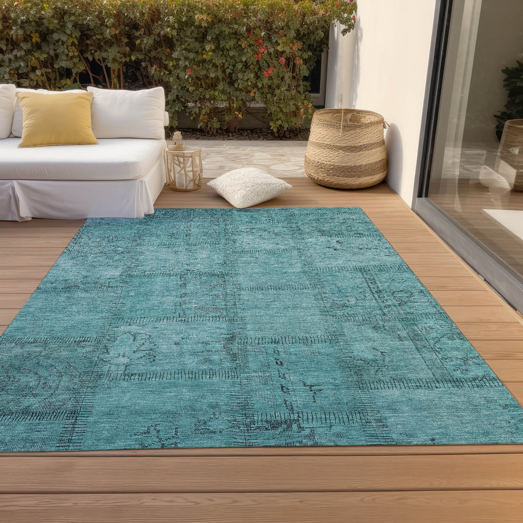addison chantille acn685 teal rug