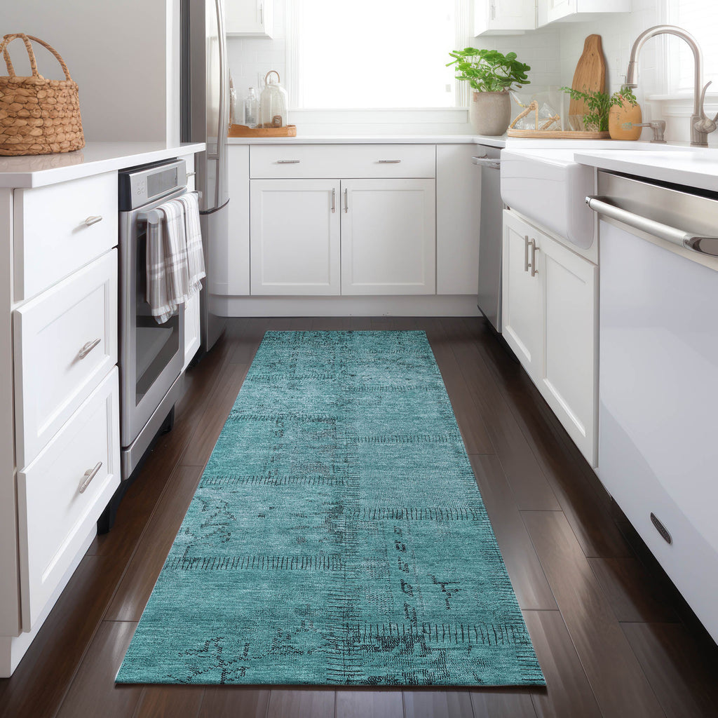 addison chantille acn685 teal rug
