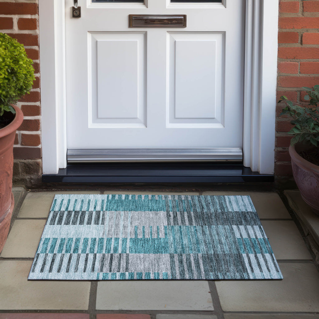 addison chantille acn687 teal rug