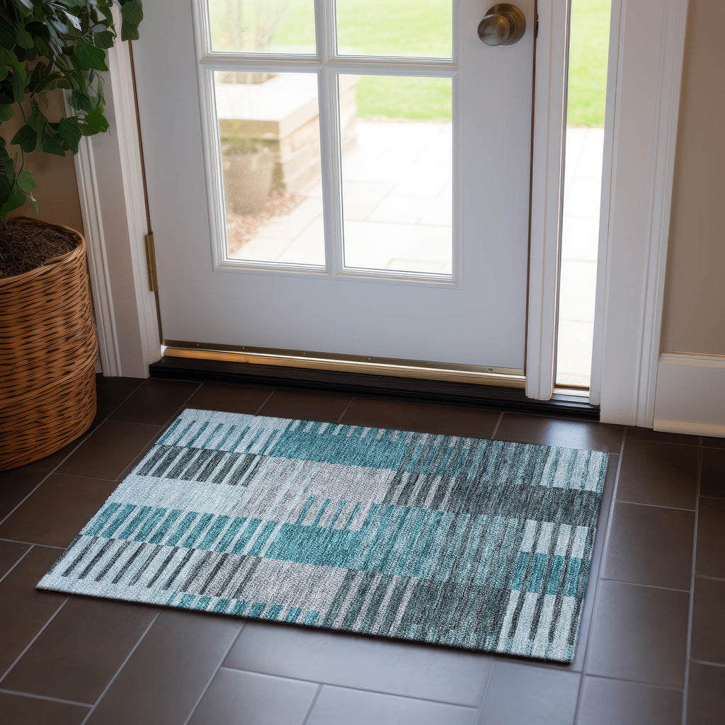 addison chantille acn687 teal rug