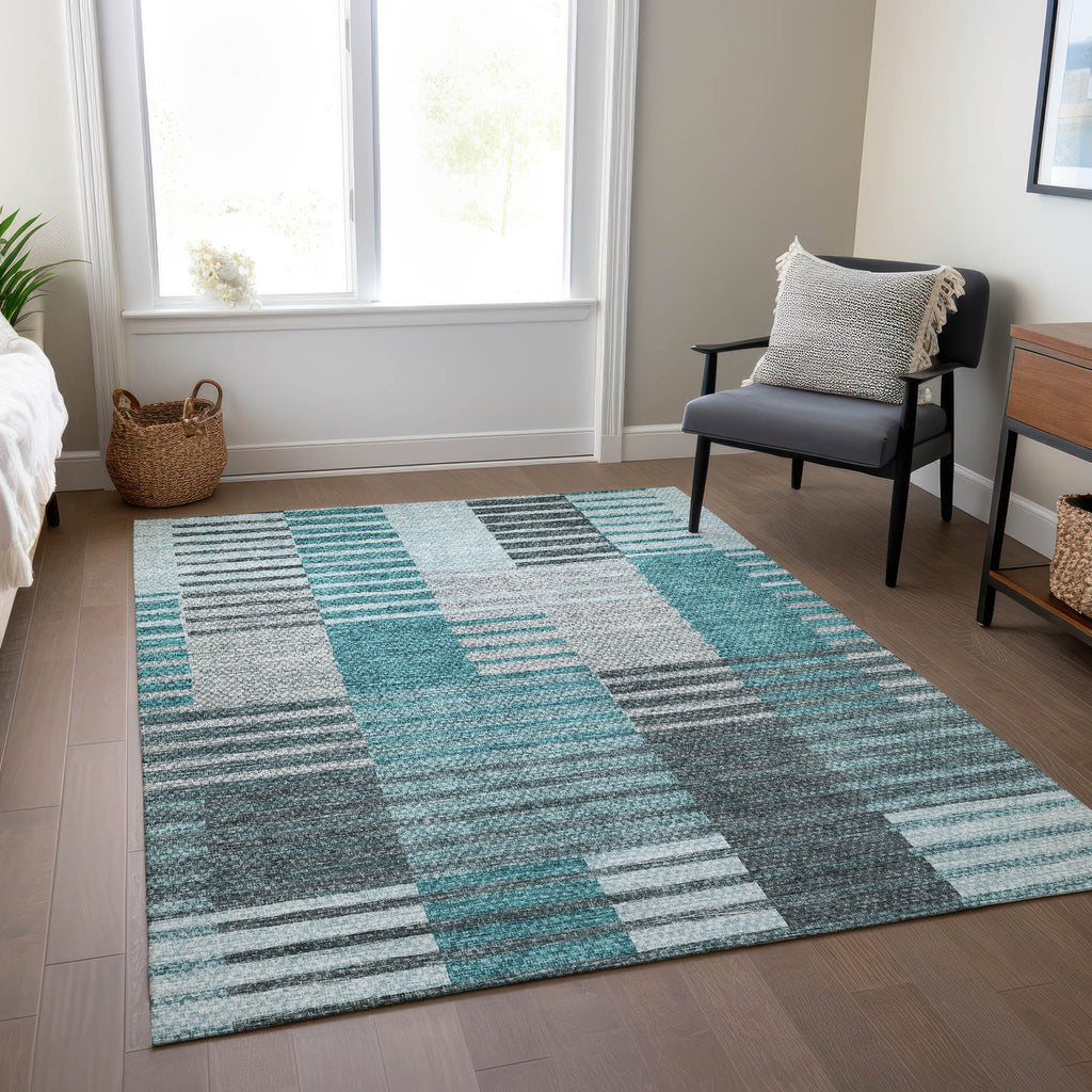 addison chantille acn687 teal rug
